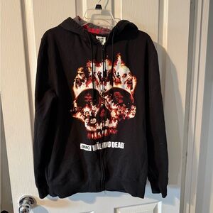 The Walking Dead Men's Black Zip-Up Hoodie